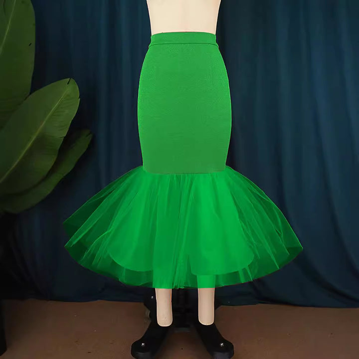 Damen Eleganter Tüllrock mit voluminösem Saum Echo Archiv