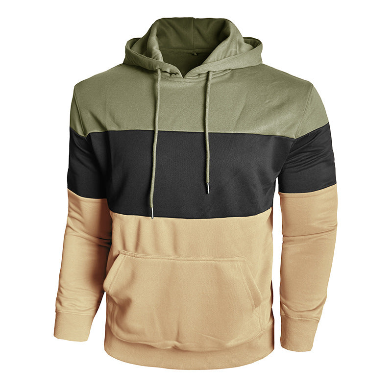 Herren Kapuzenpullover mit modischem Farbblockdesign Echoarchiv