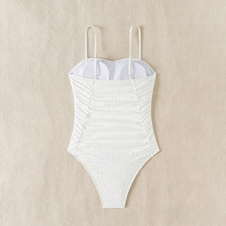 Damen eleganter Einteiler Badeanzug mit Raffungen Echo Archiv