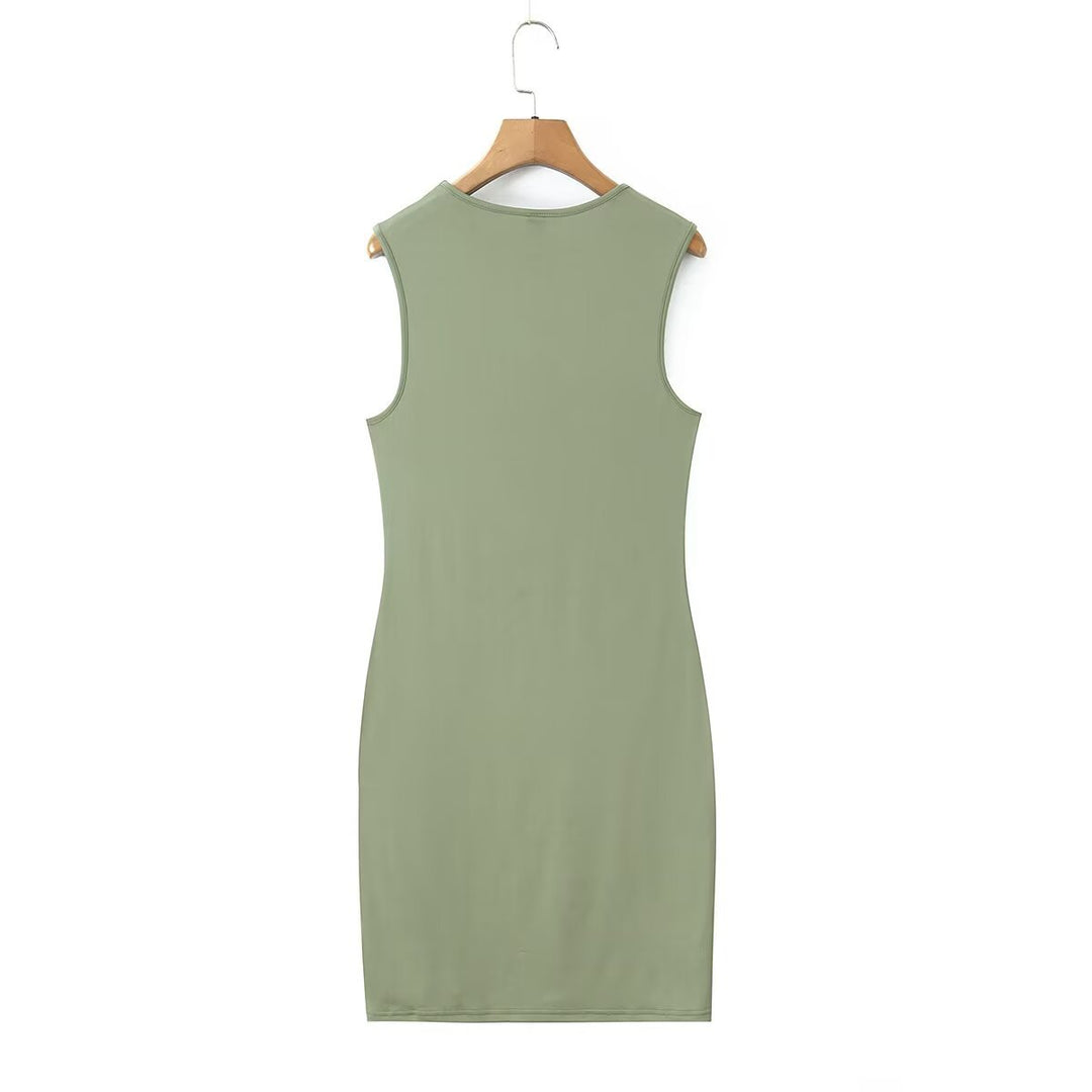 Damen ärmelloses Kleid mit innovativem asymmetrischem Design Echo Archiv