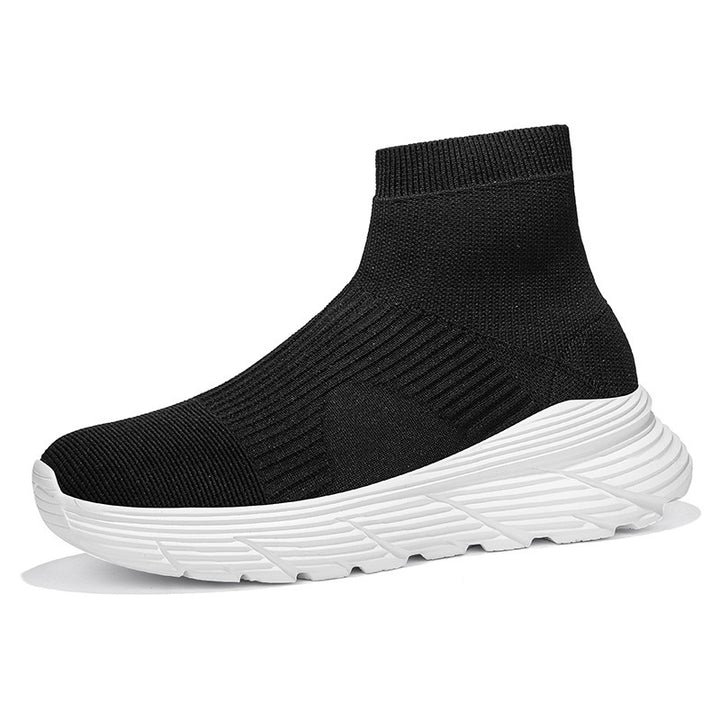 Damen nan nahtloser Strick-Freizeitsneaker mit sockenkragen und stoßdämpfender Profilsohle Echo Archiv