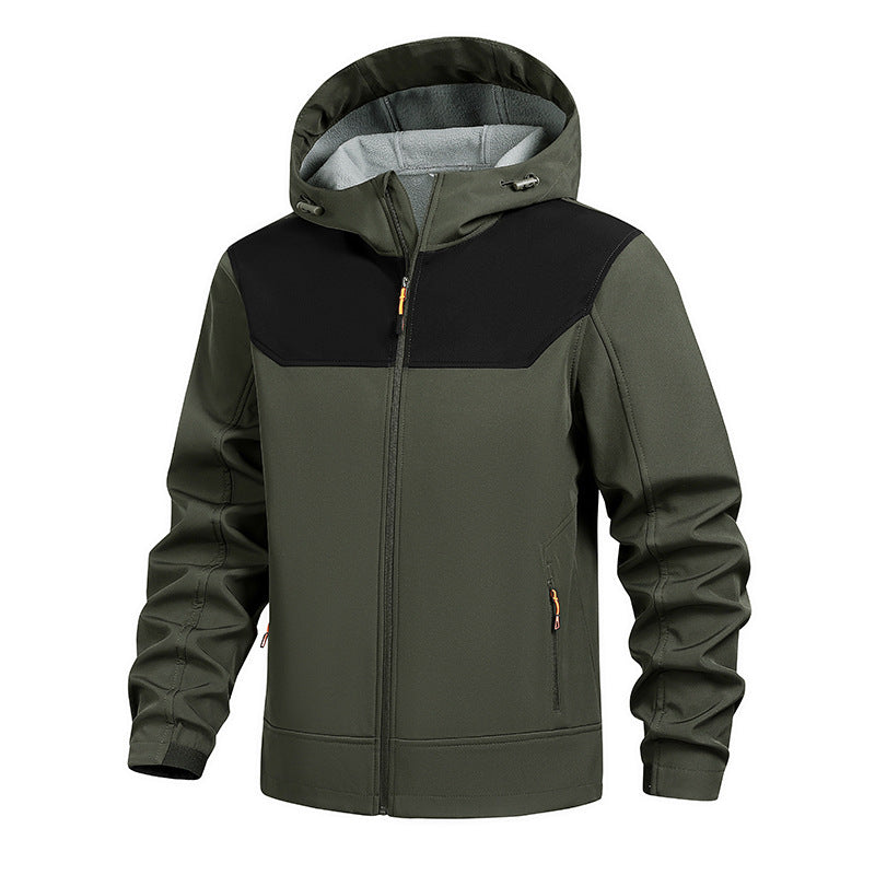 Herren Funktionsjacke mit atmungsaktiven Eigenschaften und verstellbarem Kapuzensystem Echoarchiv