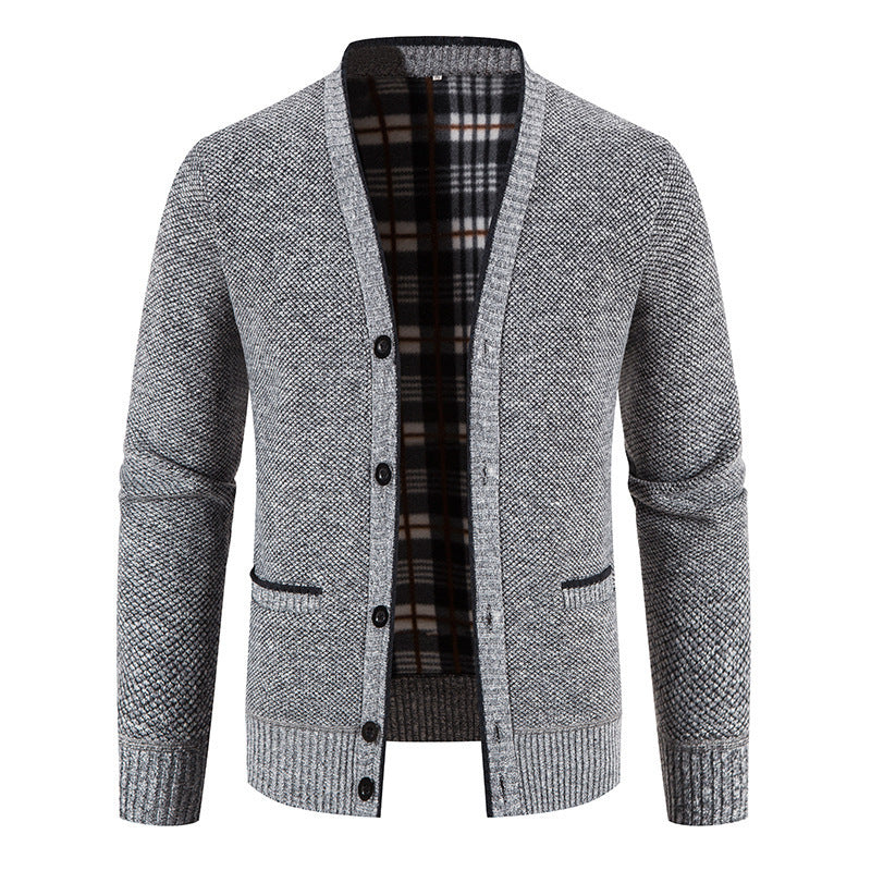 Herren Strickjacke mit zeitloser Karomuster-Echoarchiv