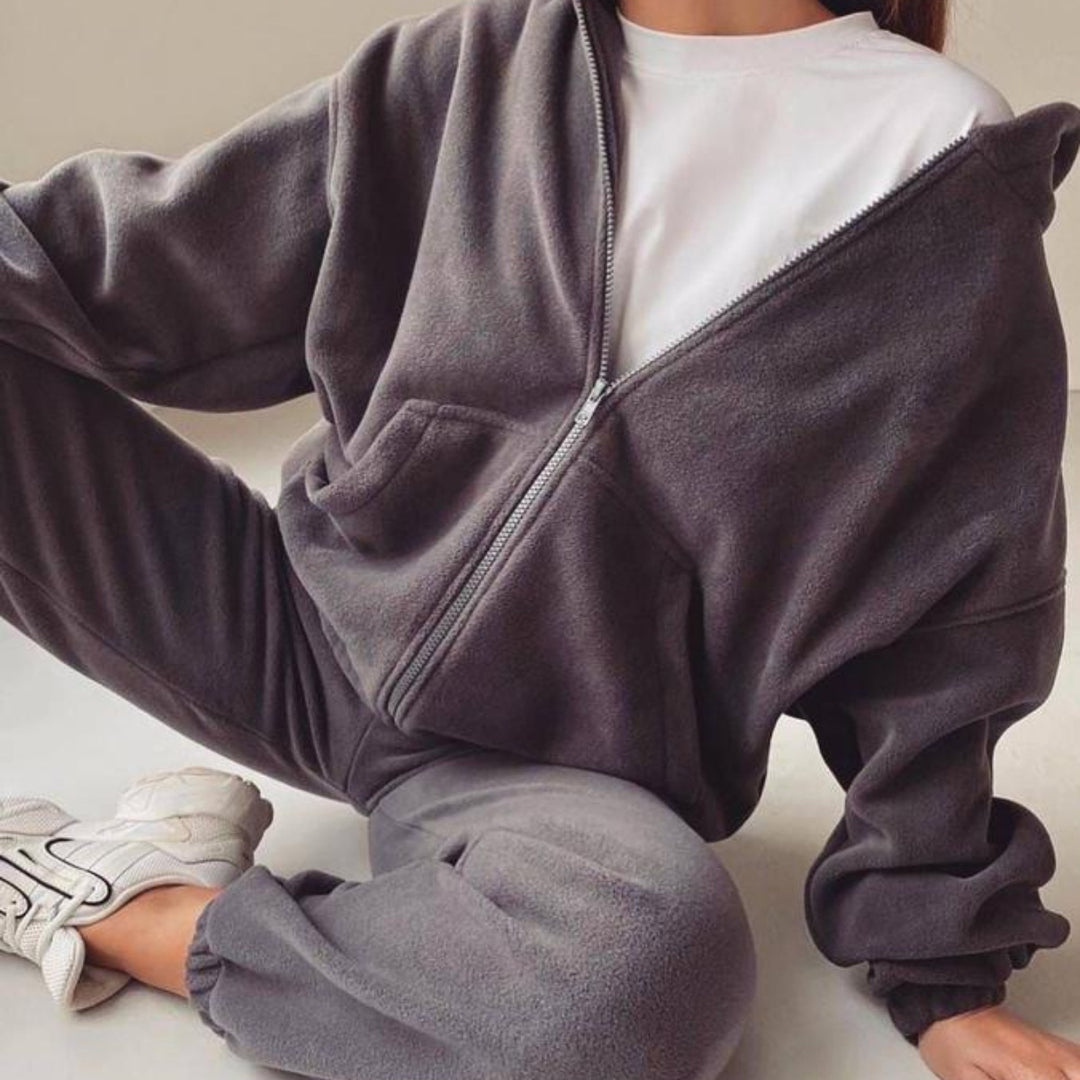 Damen nan oversized Kapuzenpullover-Set mit Cargo-Jogginghose Echo Archiv