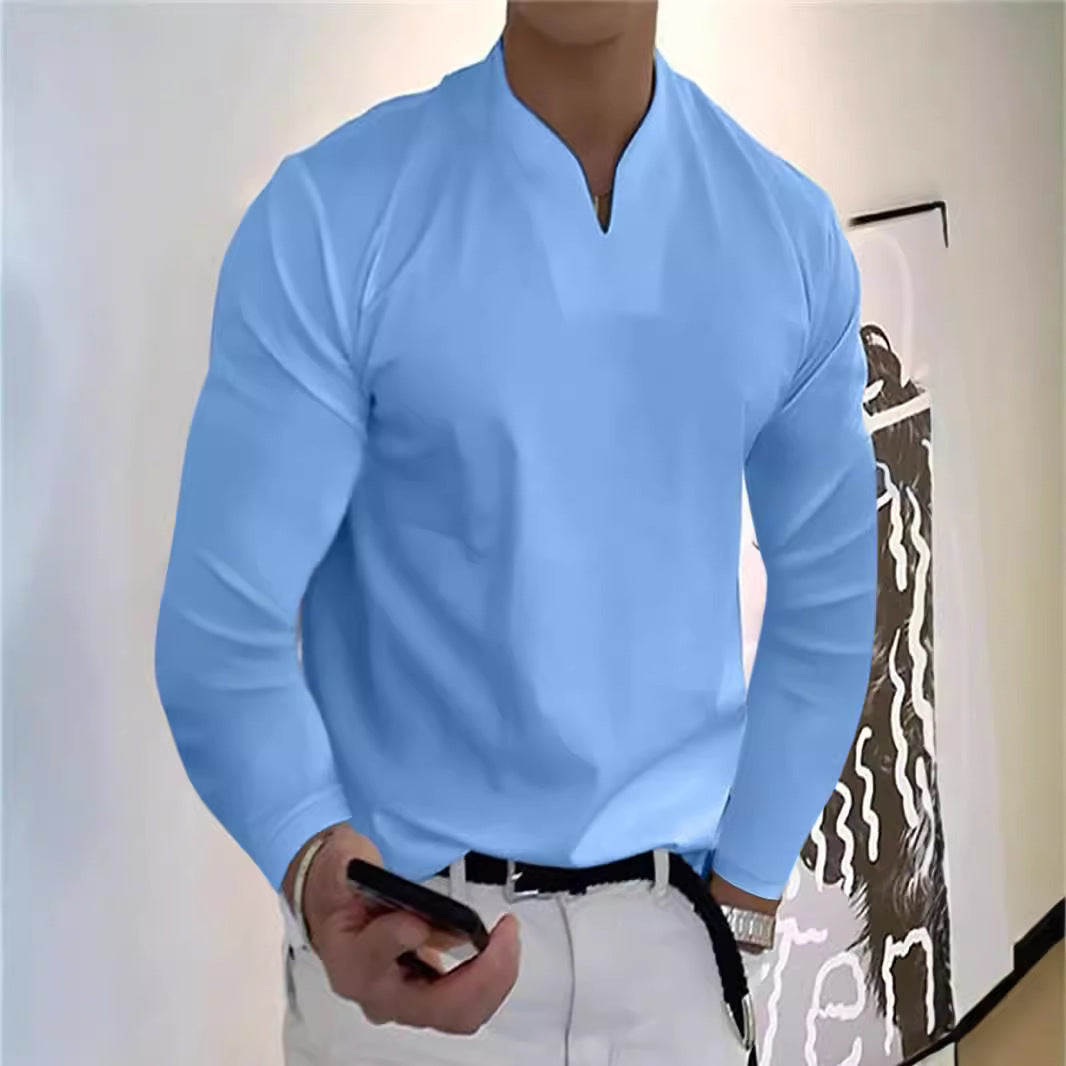 Herren Lässiges Langarmshirt Echo Archiv