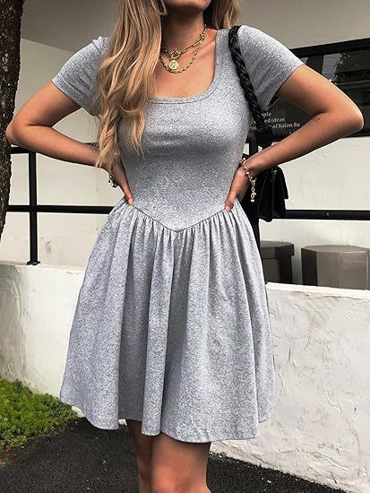 Damen Kurzarm Kleid Echo Archiv