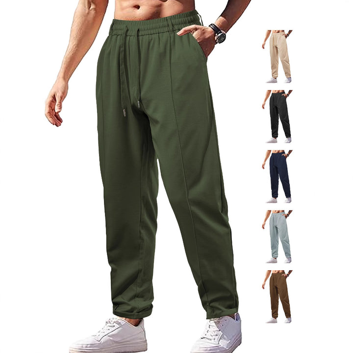 Damen Leichte Relaxhose mit elastischem Bund, geradem Schnitt & aufgesetzter Gesäßtasche – Avélisse