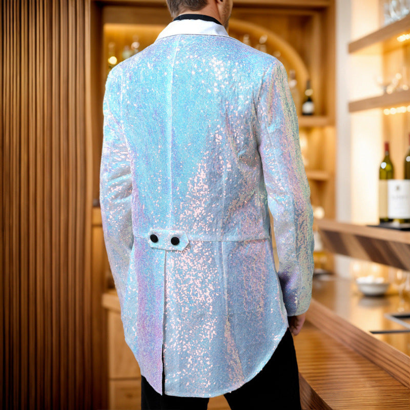 Herren Glitzernder Smoking-Blazer Echoarchiv