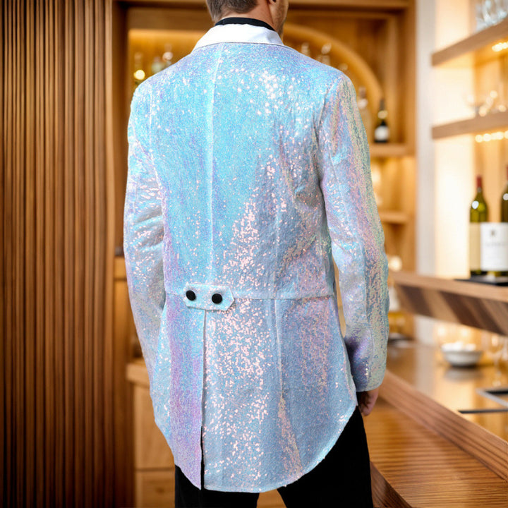 Herren Glitzernder Smoking-Blazer Echoarchiv