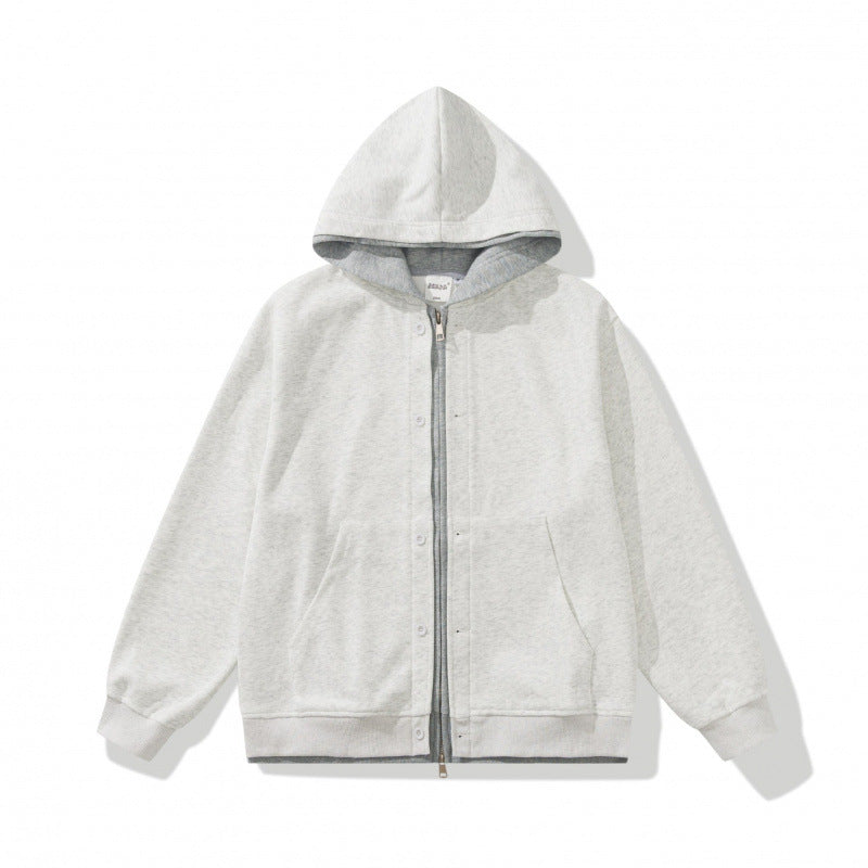 Unisex Oversize-Kapuzenjacke mit Doppelverschluss, Fleece-Innenfutter und Kängurutaschen Echo Archiv