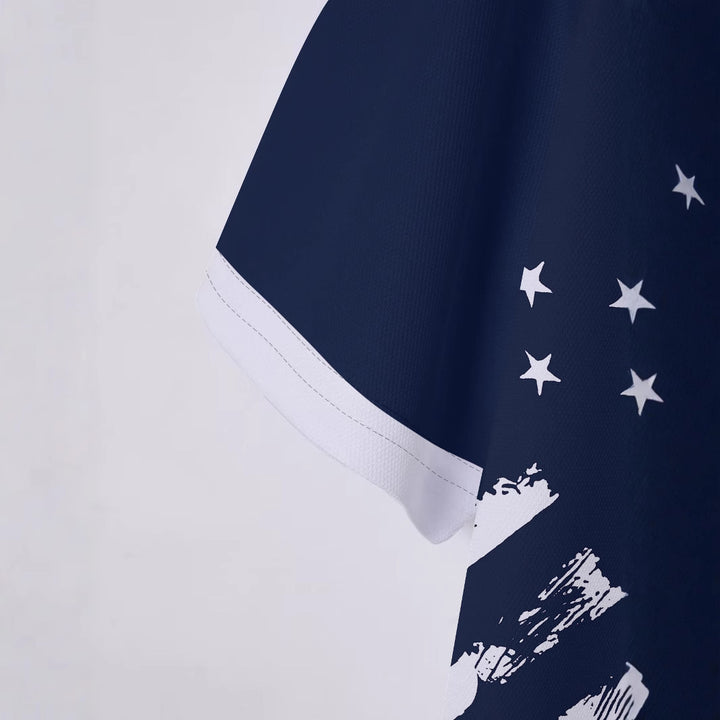 Herren Poloshirt mit stylischem Grafikdesign Echoarchiv