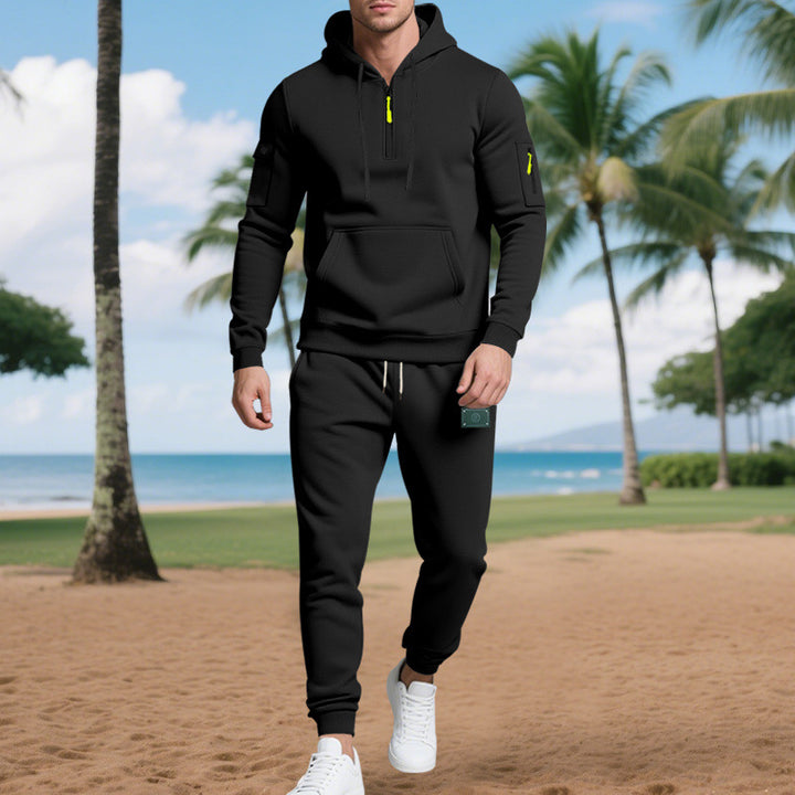 Herren Freizeit-Sweatset mit praktischen Taschen und Kordelzug Echoarchiv