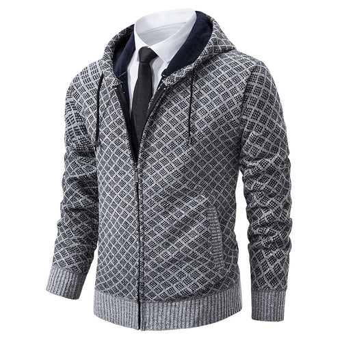 Herren modische Sweatjacke mit Kapuze und elegantem Muster Echoarchiv