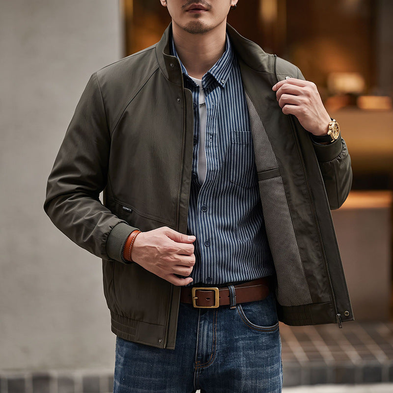 Herren Modische Übergangsjacke mit praktischem Stehkragen Echo Archiv