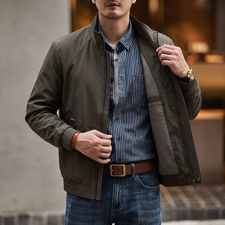 Herren Modische Übergangsjacke mit praktischem Stehkragen Echo Archiv