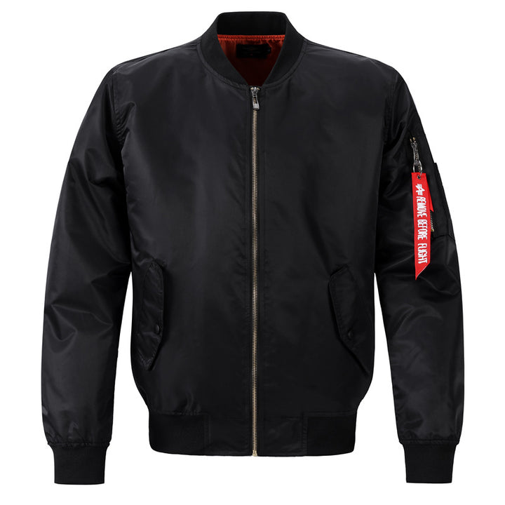 Herren Modische Bomberjacke mit praktischen Taschen – Brevano