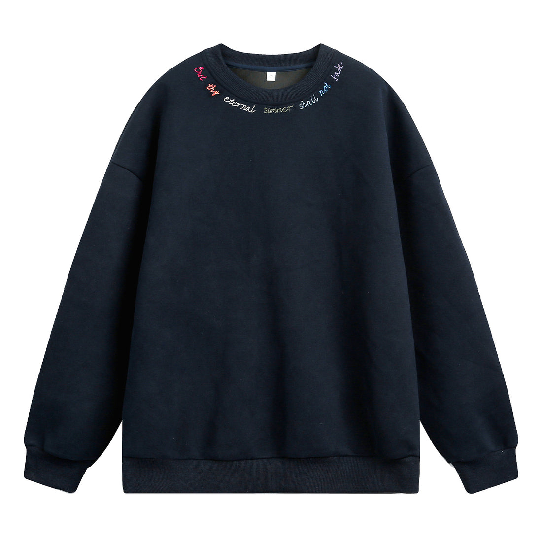 Unisex Oversize Sweatshirt mit bunter Halsstickerei und schwerer French‑Terry‑Qualität Echo Archiv