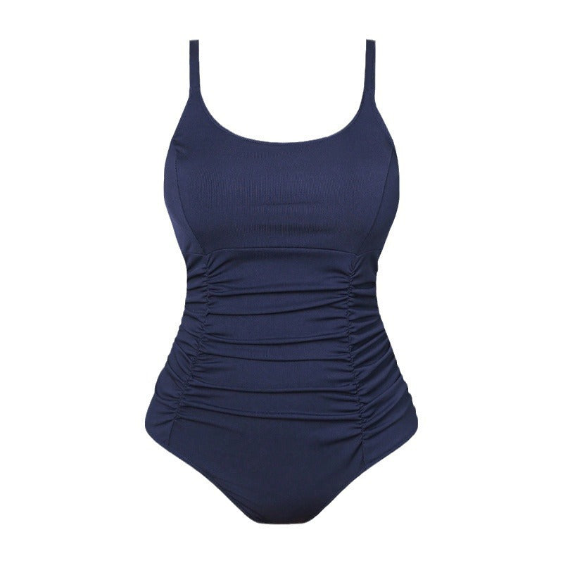Damen Einteiler Badeanzug mit eleganter Raffung Echo Archiv