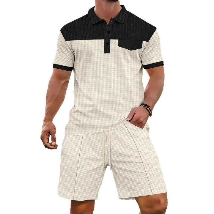 Herren sportliches Poloshirt mit kombiniertem Shorts-Design und atmungsaktiven Eigenschaften Echoarchiv