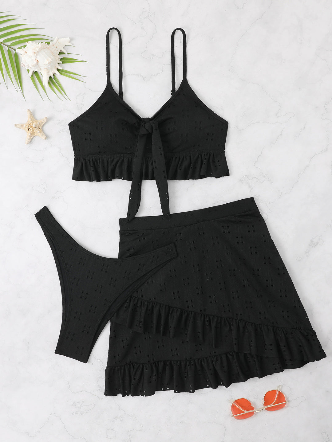 Damen Bikiniset mit Rüschendetails Echo Archiv