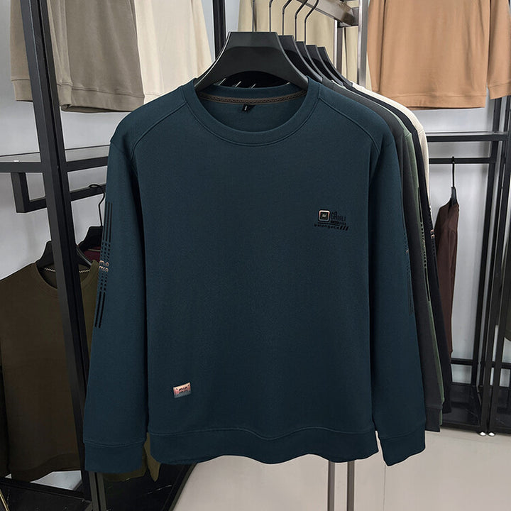 Herren langärmliges Sweatshirt mit strukturiertem Gewebe und stylischem Logo Echoarchiv