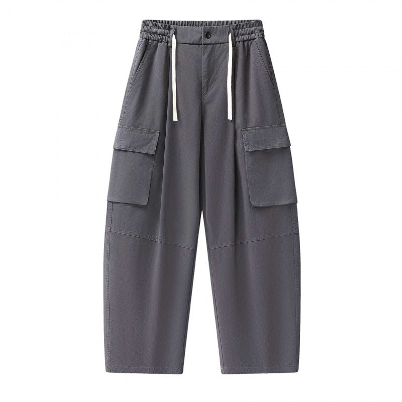 Unisex Baggy‑Cargo‑Hose mit elastischem Bund, Tunnelzug und großen Pattentaschen Echo Archiv