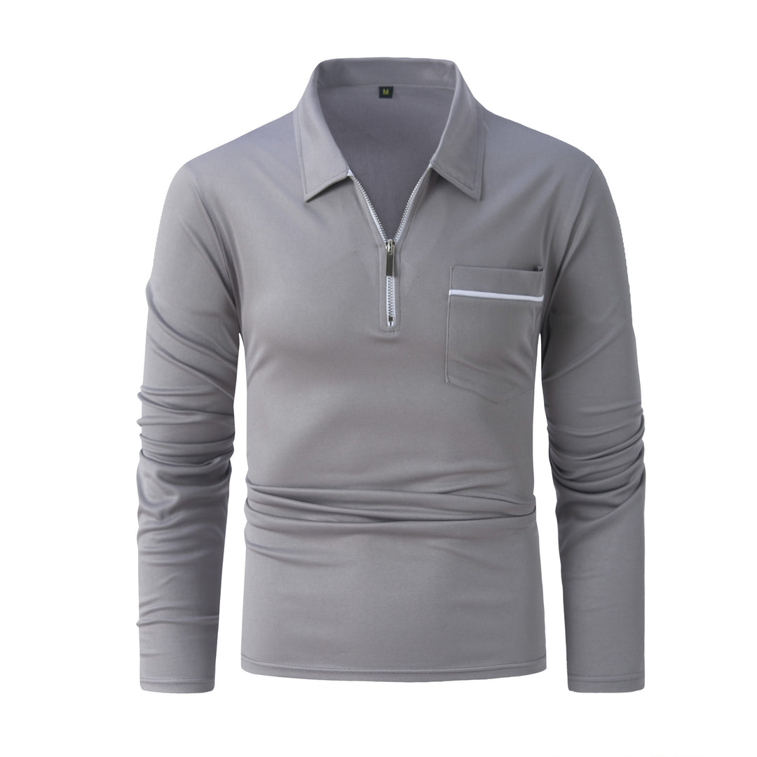 Herren Langarmshirt mit stylishen Reißverschluss-Details Echoarchiv