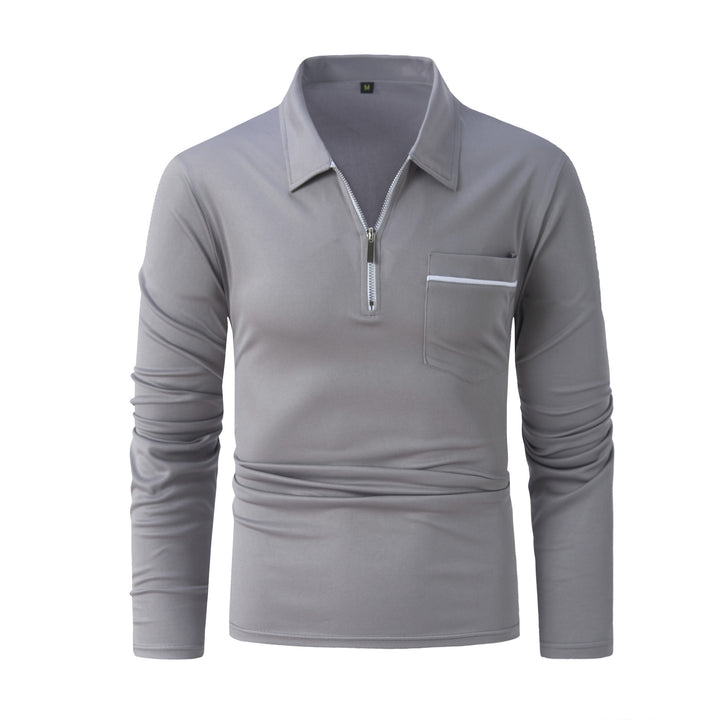 Herren Langarmshirt mit stylishen Reißverschluss-Details Echoarchiv