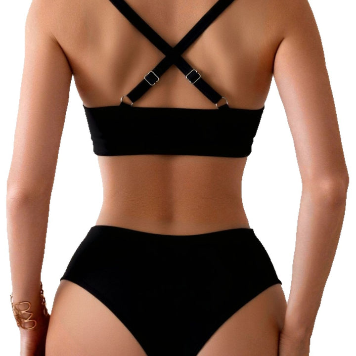Damen Hochgeschnittener Bikini mit elegantem Wickeldesign Echo Archiv