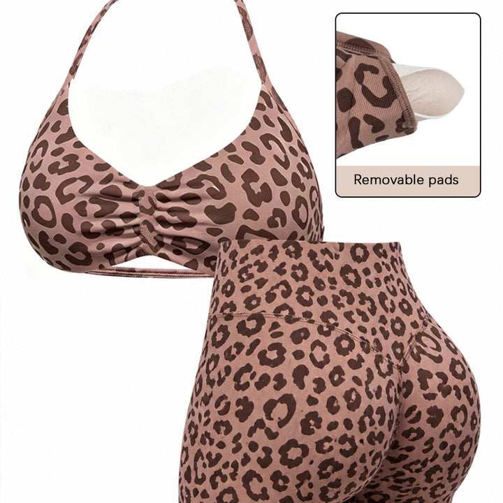 Damen Sportliches Bikini-Set mit hochgeschnittenen Shorts und elastischer Unterstützung Echo Archiv