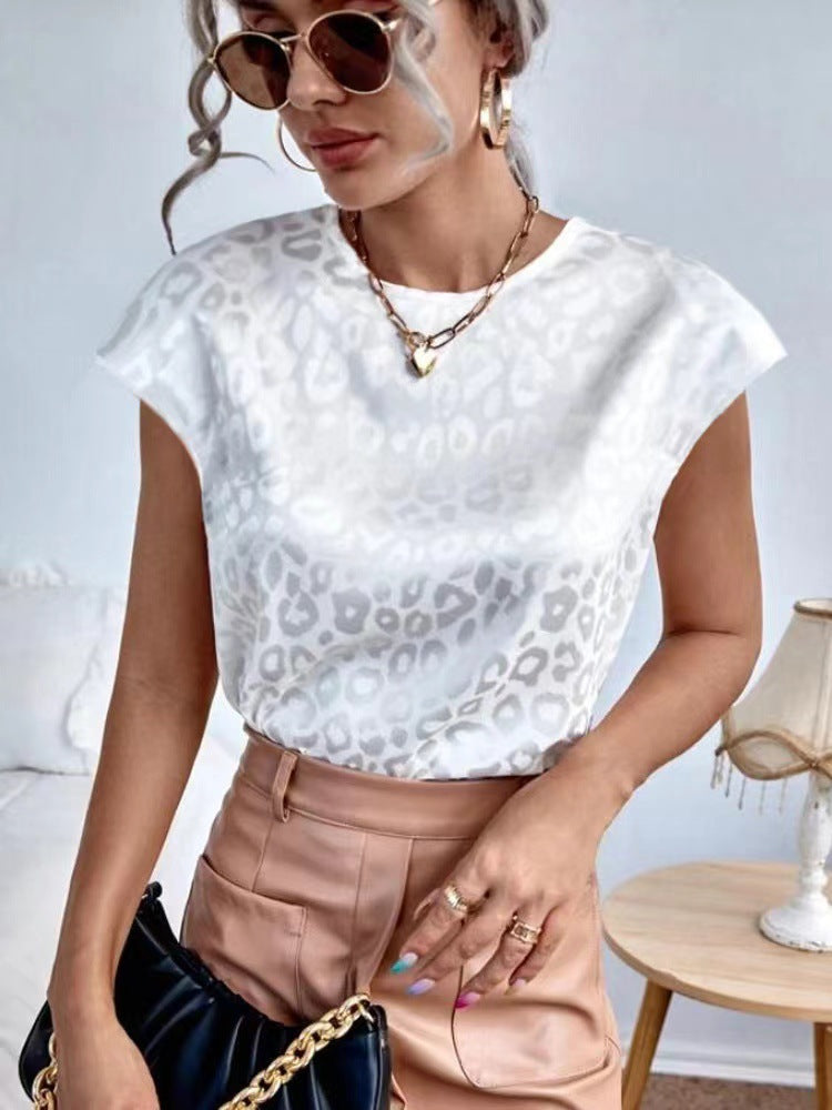 Damen Elegantes Tiermuster Oberteil Echo Archiv