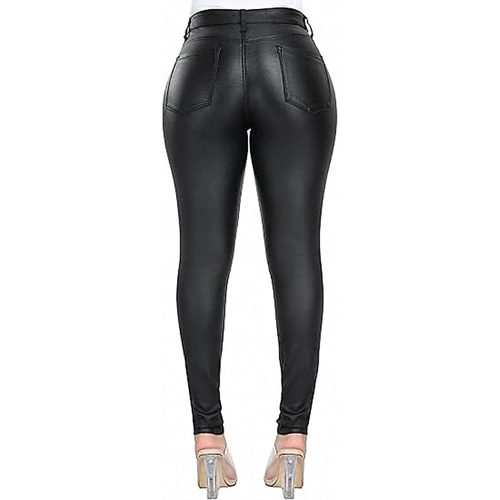 Damen Modische Kunstlederleggings Echo Archiv