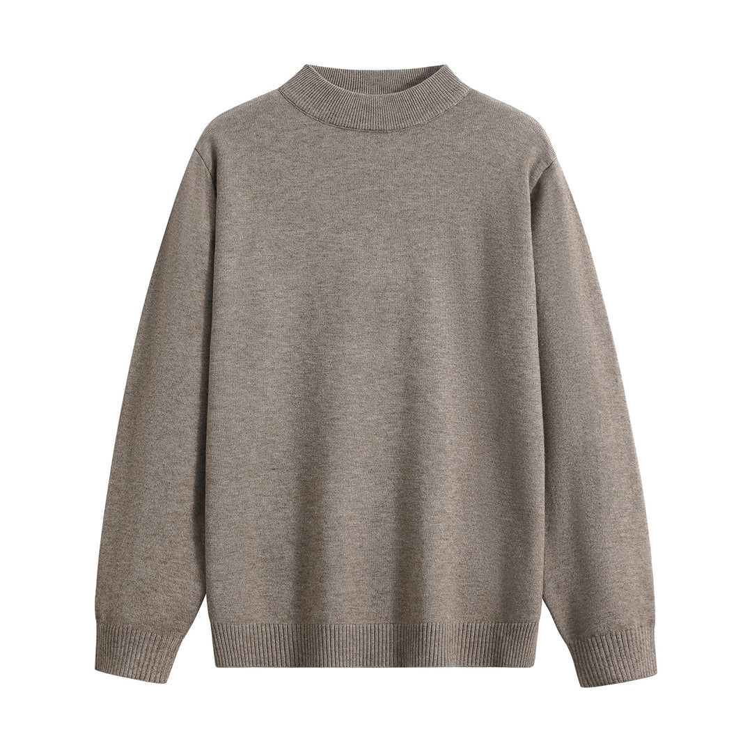 Unisex Oversize Rundhals-Pullover aus schwerer Baumwollmischung mit gerippten Bündchen Echoarchiv