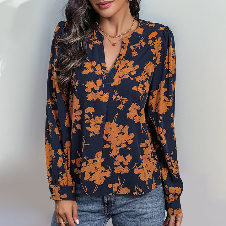 Damen Elegante Bluse mit floralen Mustern Echo Archiv