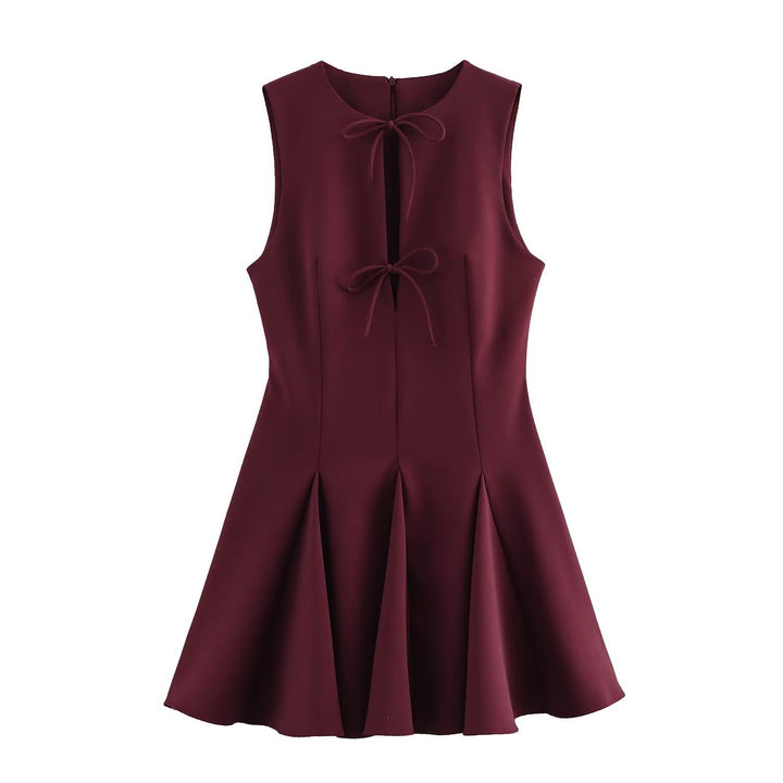 Damen ärmelloses A-Linien Kleid mit elegantem Knoten-Detail Echo Archiv