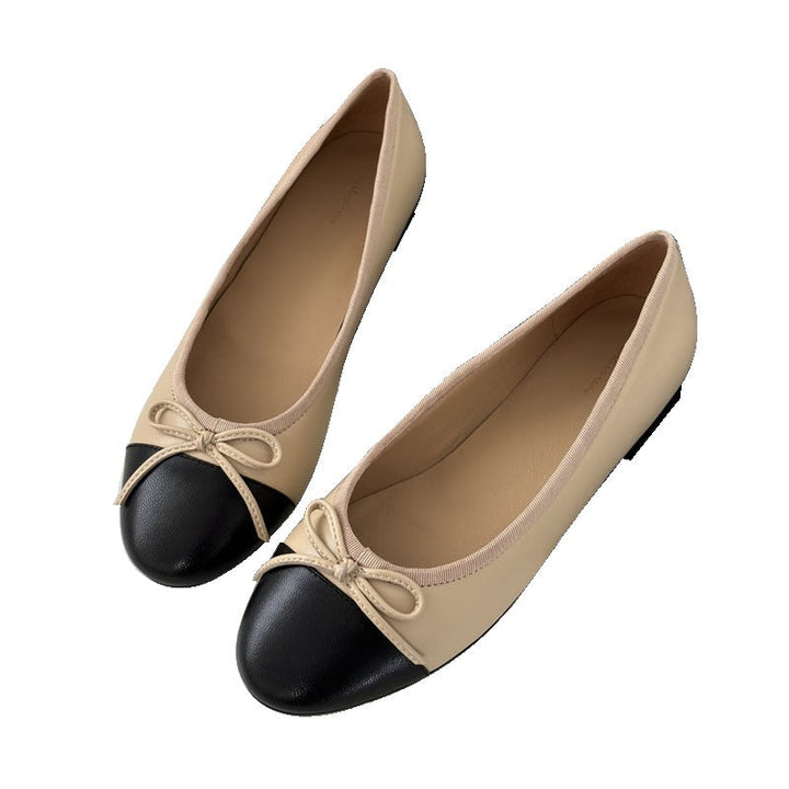 Damen Ballerinas mit zeitlosem Design und eleganter Schleifenapplikation Echoarchiv