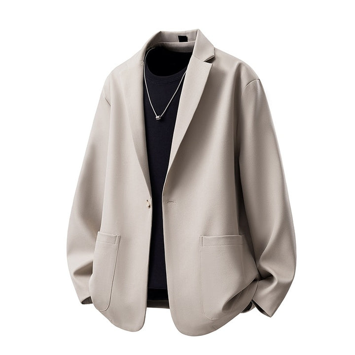 Herren Oversize-Sakko-Jacke mit legerer Overshirt-Silhouette Echoarchiv