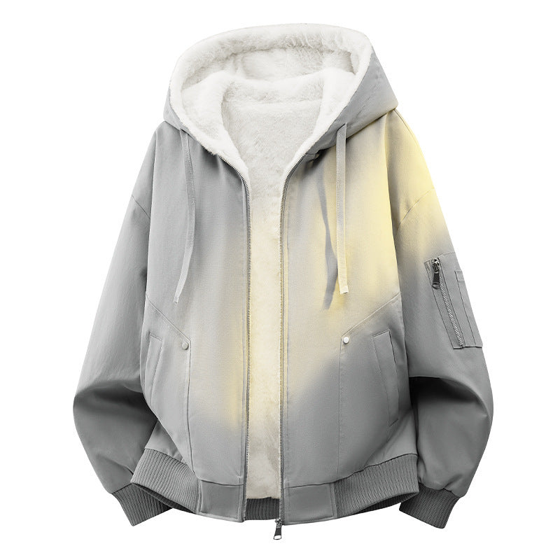 Herren Bequeme Fleecejacke mit Kapuze Echo Archive