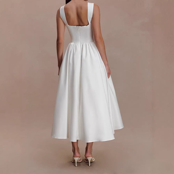 Damen Elegantes Midikleid mit femininen A-Linien-Rock Echo Archiv