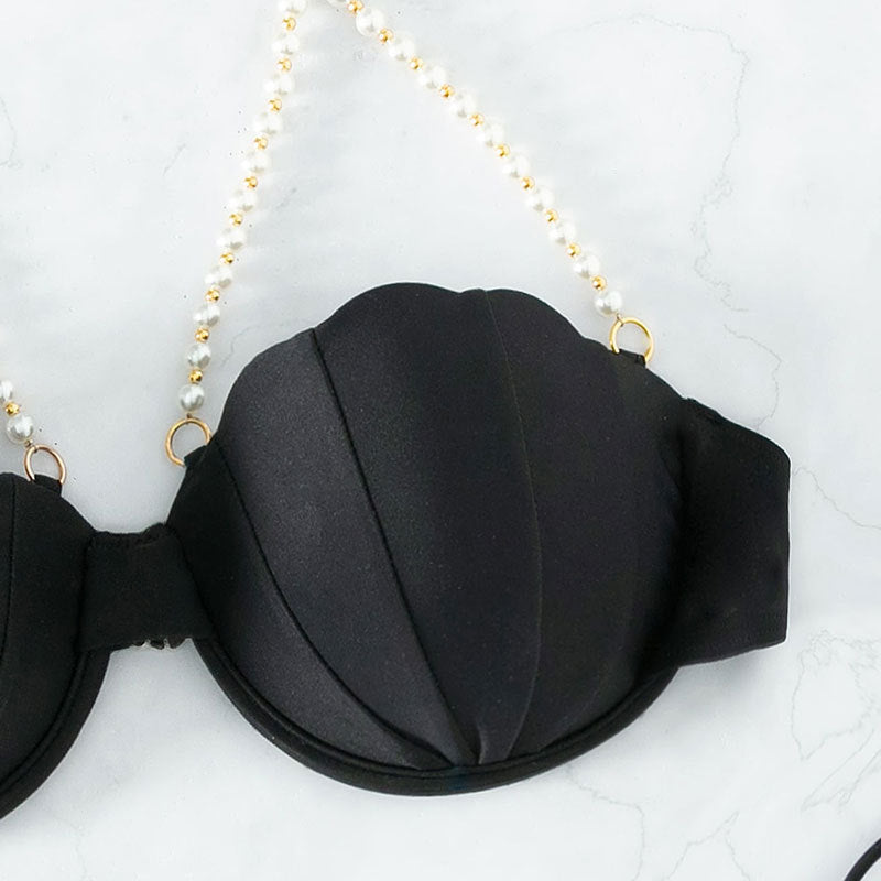 Damen Bikini mit schimmernden Muschel-Details und verstellbaren Trägern Echo Archiv