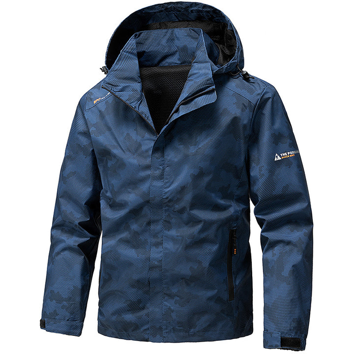 Herren Funktionale Regenjacke Echo Archiv