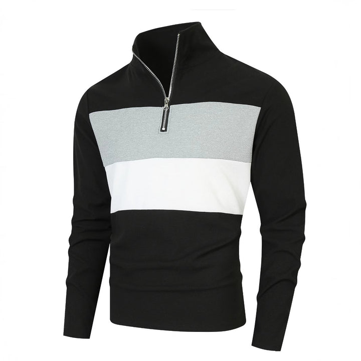 Herren Sweatshirt mit Stehkragen und Reißverschluss Echoarchiv