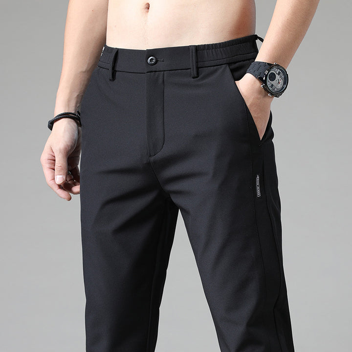 Herren modische Chino-Hose mit elastischem Bund und praktischen Taschen Echoarchiv