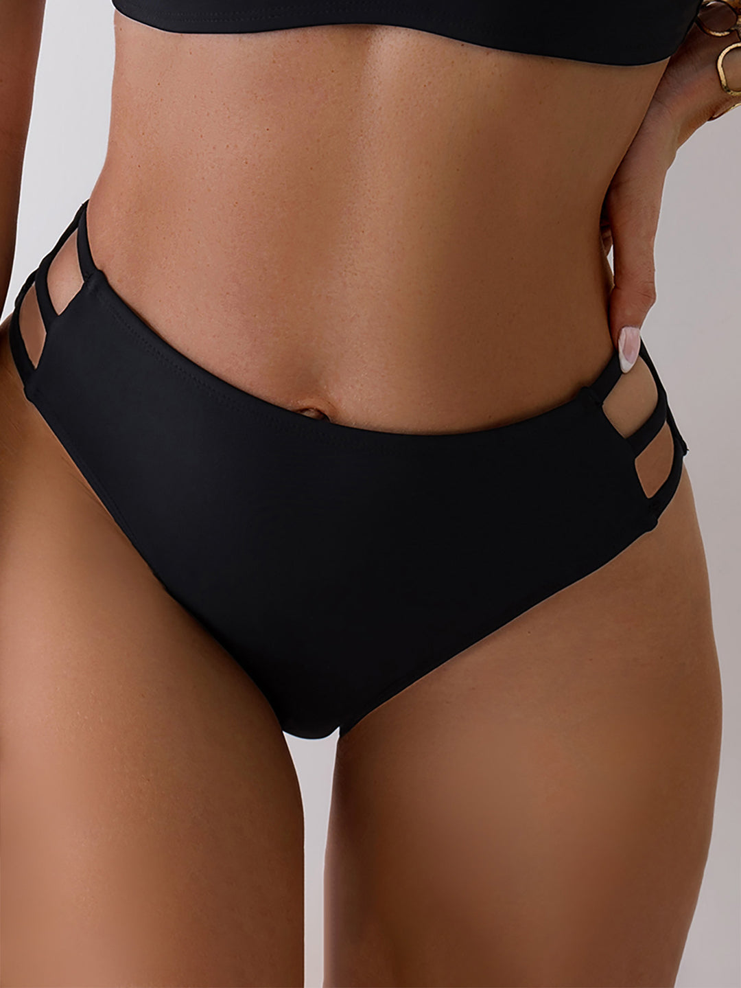 Damen Hochgeschnittene Rüschen-Bikinihose Echo Archiv