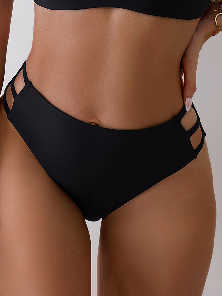 Damen Hochgeschnittene Rüschen-Bikinihose Echo Archiv