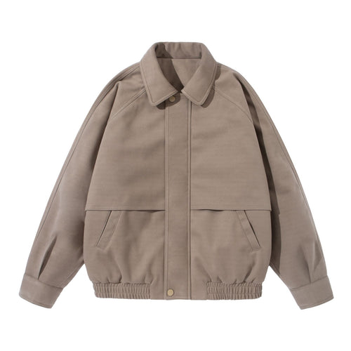 Unisex Boxy‑Blouson mit überlappender Frontpasse und elastischem Saum Echoarchiv