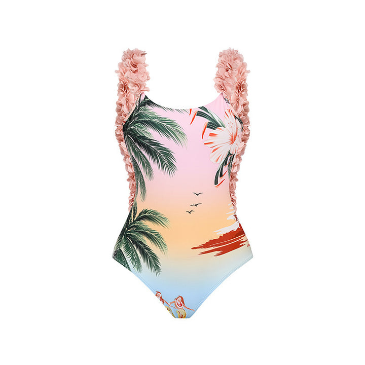 Damen Bikiniset mit hochwertigem Flowerprint und verstellbaren Trägern Echo Archiv
