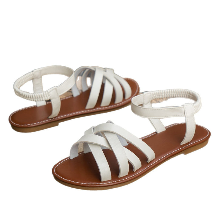 Damen Geflochtene Riemen‑Sandaletten mit elastischem Fersenriemen – Sorelia