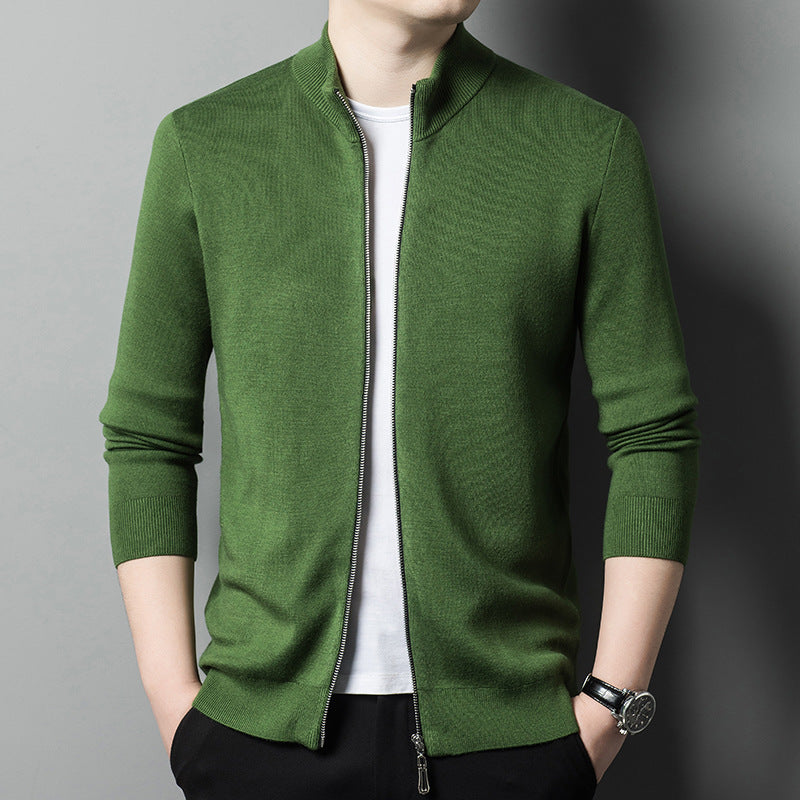 Herren elegante Strickjacke mit praktischem Reißverschluss Echoarchiv
