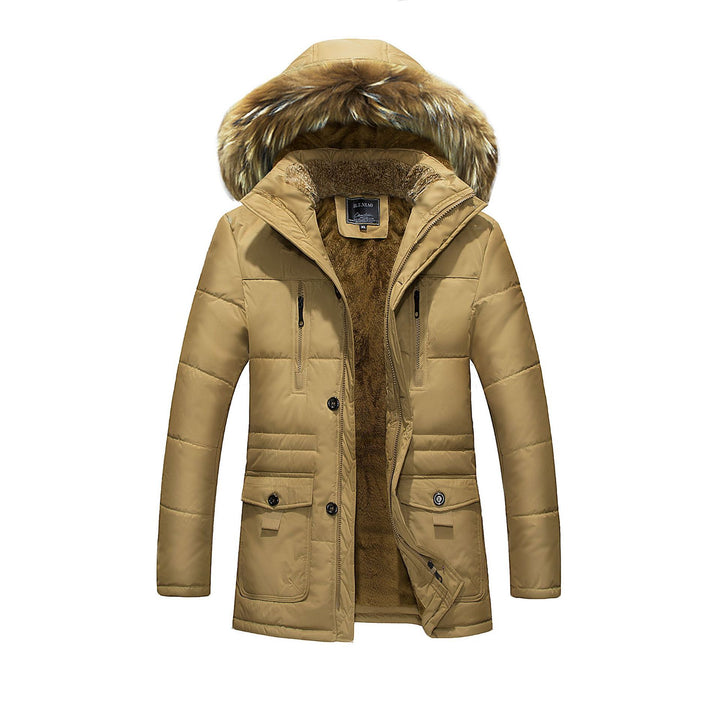 Herren Thermo-Fieldparka mit gesteppter Außenlage, Teddyplüsch-Innenfutter und abnehmbarer Kunstfellkapuze Echo Archiv